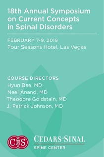 18th Annual Symposium on Current Concepts in Spinal Disorders Banner